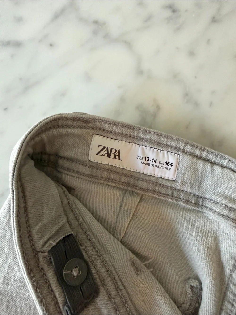 Zara Lavender and Light Gray Jeans